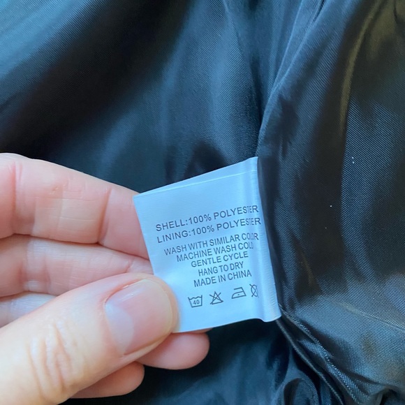 Zyia Black / Rose Gold Shine Block Jacket - Picture 5 of 6